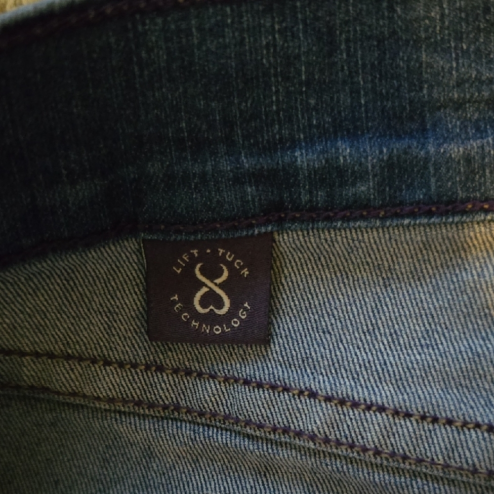 NYDJ Blue Ankle & Cropped Relaxed Fit Jeans Medium Blue Color Size 10 - Picture 6 of 12